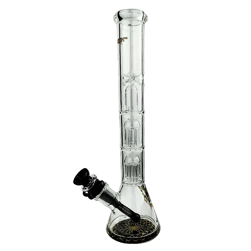 Sklenené bongo Phoenix 33cm - Čierne