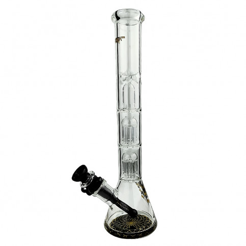 Sklenené bongo Phoenix 33cm - Čierne