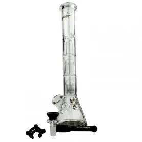 Sklenené bongo Phoenix 33cm - Čierne