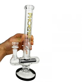 Sklenené bongo Nautilus 30cm - Čierne