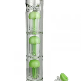 Sklenené bongo Phoenix 46cm - Mliečno zelené