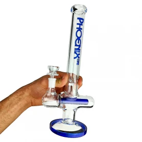 Sklenené bongo Nautilus 30cm - Modré v ruke