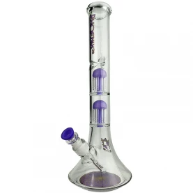 Sklenené bongo Phoenix 41cm - Fialové