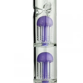 Sklenené bongo Phoenix 41cm - Fialové