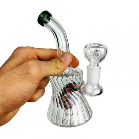 Sklenené bongo mini Swirl 17cm