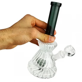 Sklenené bongo Swirl 21cm