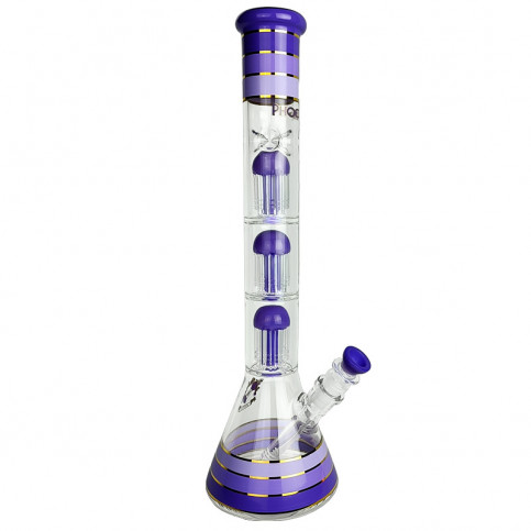 Sklenené bongo Phoenix 46cm - Mliečno fialové