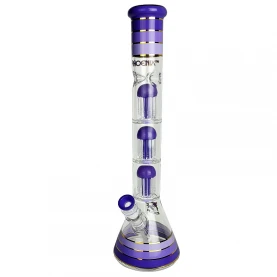 Sklenené bongo Phoenix 46cm - Mliečno fialové