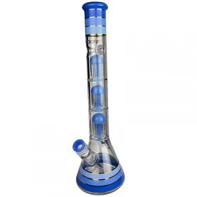 Sklenené bongo Phoenix 46cm - Milky Blue