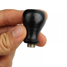 Šluk do bonga hlava drevo black 4cm O18mm v ruke