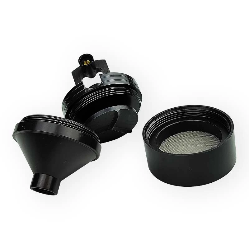 Grinder mlynček na biele 3-diel s lievikom rozložený