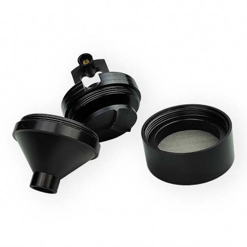 Grinder mlynček na biele 3-diel s lievikom rozložený