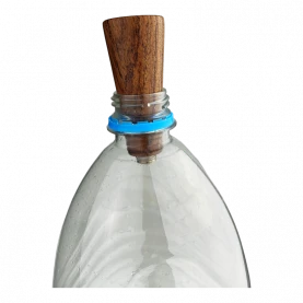 Šluk do bonga hlava drevo brown 5cm O18mm vo flaške