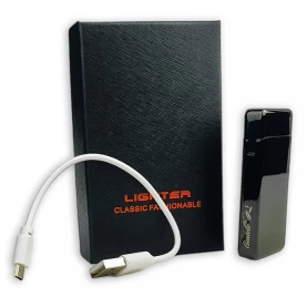 Zapalovač plazmový USB Čierny Gentelo a USB kábel