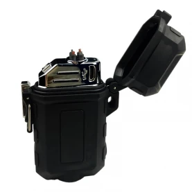 Zapalovač plazmový USB Survival Čierny USB port
