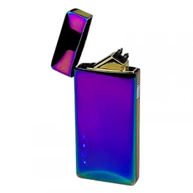 Zapalovač USB Cosmo Double Arc Rainbow otvorený