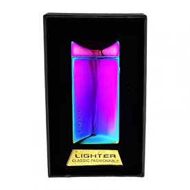 Zapalovač USB Cosmo Double Arc Rainbow v krabičke