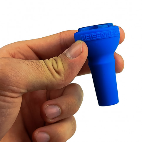 Bong šluk silikón Heisenberg - Modrý v ruke