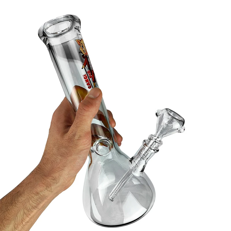 Sklenené bongo beaker Gangi Pig LQ in hand