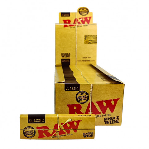 Papieriky RAW - Single Wide s krabicou