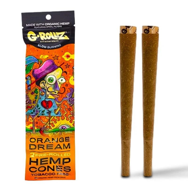G-Rollz Hemp Cones Orange G-Rollz Hemp Cones Orange