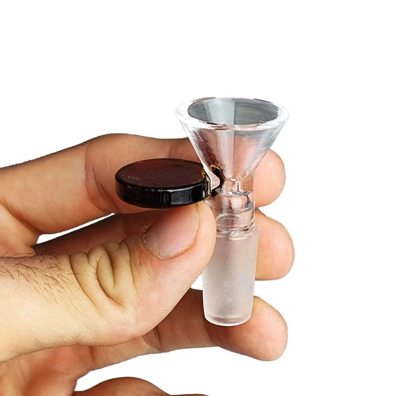 Šluk do bonga Bowl s rúčkou amber ns14 - v ruke