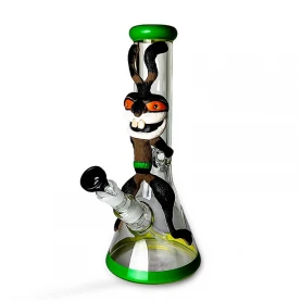 Sklenené bongo Beaker Red Eyed Rabbit 31cm