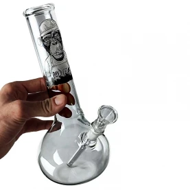 Sklenené bongo Greenline Monkey 25cm - v ruke