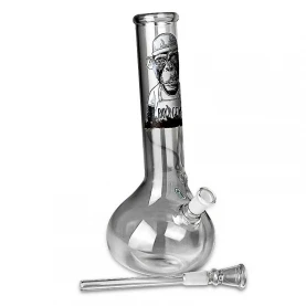 Sklenené bongo Greenline Monkey 25cm - rozložené