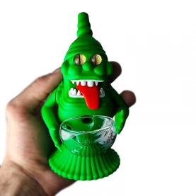 Silikonový bong - Green Monster - v ruke