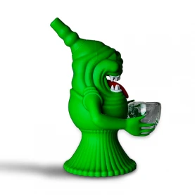 Silikonový bong - Green Monster - zboku