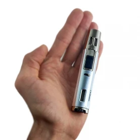 Zapalovač Honest Double Jet - Strieborný - v ruke