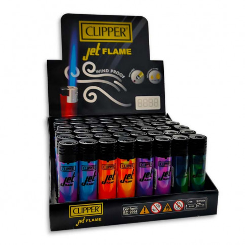 Zapalovač Clipper - Jet Crystal Nebula mix