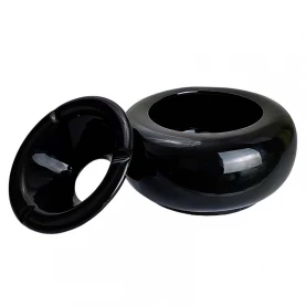 Popolník do vetra - Black - rozložený