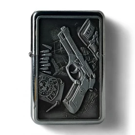 Benzínový zapaľovač s motívom M9