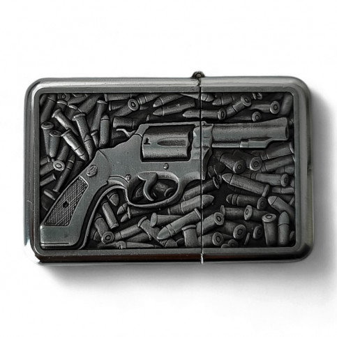 Benzínový zapaľovač s motívom Revolver