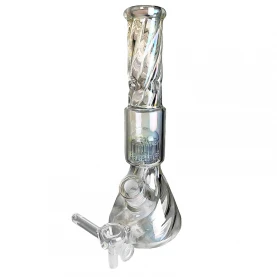 Sklenené bongo Holographic Rainbow 10 arm perco -vybraný down pipe a šluk