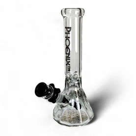 Sklenené bongo Phoenix Diamond čiernej farby