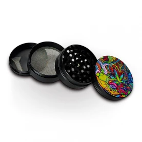 Grinder Colored Ganja - rozložený na časti