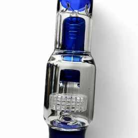 Bongo set Black Leaf Perko Ice herb/oil blue - difúzor a chladič