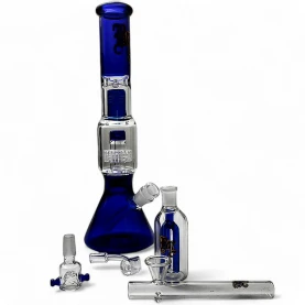 Bongo set Black Leaf Perko Ice herb/oil blue  - rozložené