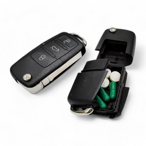 Dreambox Car Key - pohľad na priestor s pilulkami