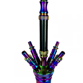 Vodná fajka KAYA INOX Carbonia 4S - Rainbow - Telo vodnej fajky