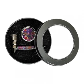 Šlukovka kov round set s grinderom - v darčekovej krabičke