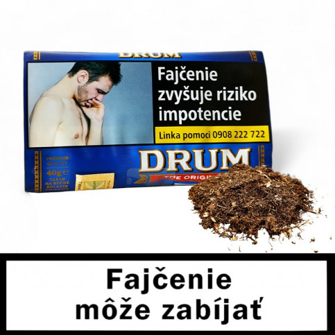 Cigaretový tabak DRUM 40g - s vysypaným tabakom