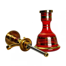 Set Cleopatra Red - Váza a ponorná časť vodnej fajky