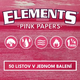Papieriky Elements 1/4 - Rúžové - infografika
