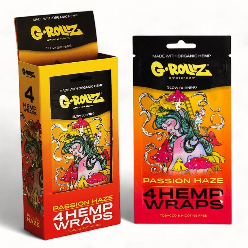 G-Rollz Hemp Wraps 4x - Passion Haze - s balením