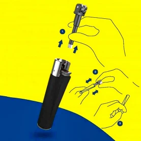 Zapalovač Clipper ND flint - infografika