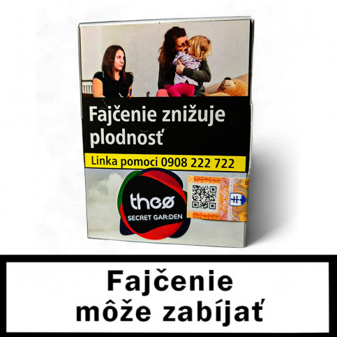 Theo čierny tabak 40g - Secret Gar:den - s príchuťou čiernych a červených ríbezlí